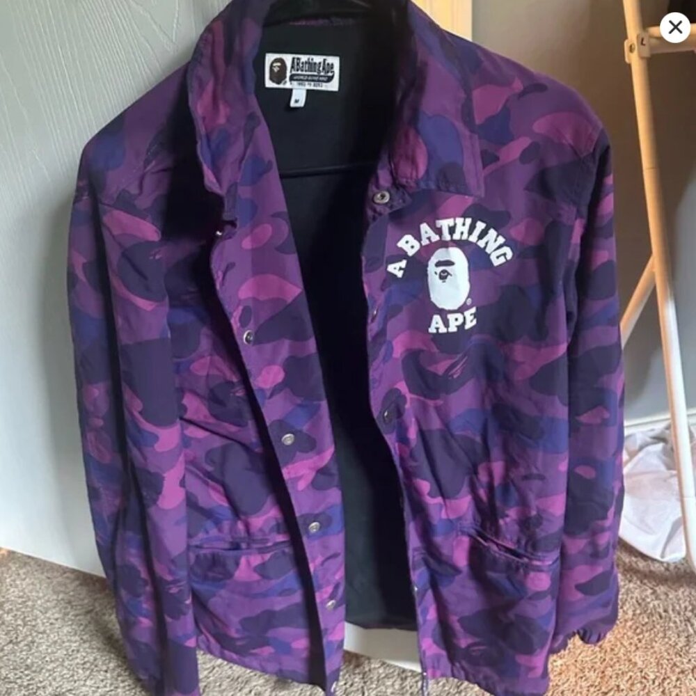OGA Bathing Ape Purple Camo Jacket